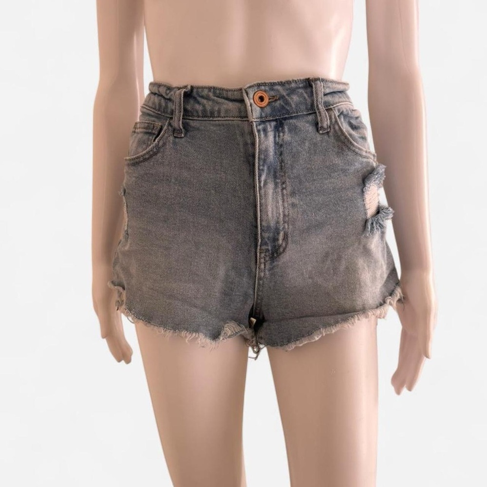 Celebrity Pink Distressed Blue Jean Shorts